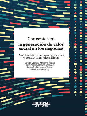 cover image of Conceptos en la generación de valor social en los negocios